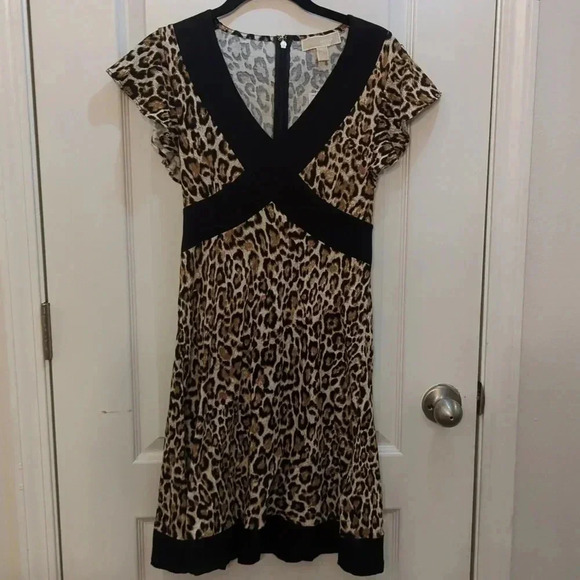 Michael Michael Kors Women's Printed Crisscross Border Dress - Picture 2 of 7